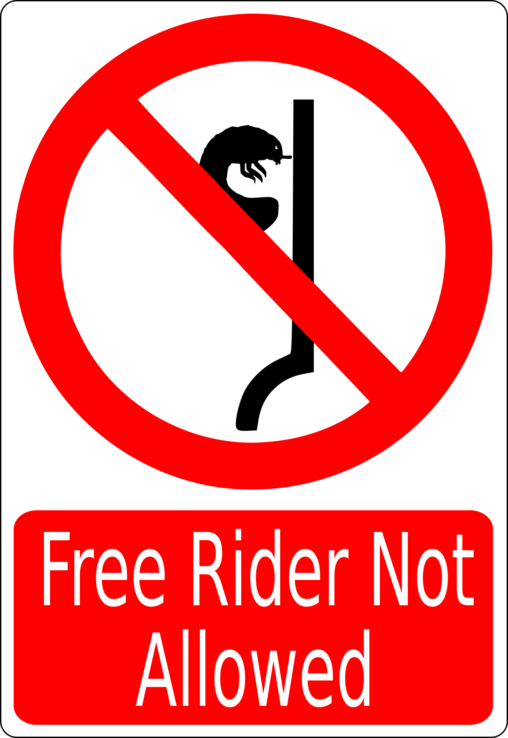 Free Rider Not Allowed By Cibo00