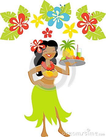 Hawaii Luau Girl Stock Images   Image  27730024