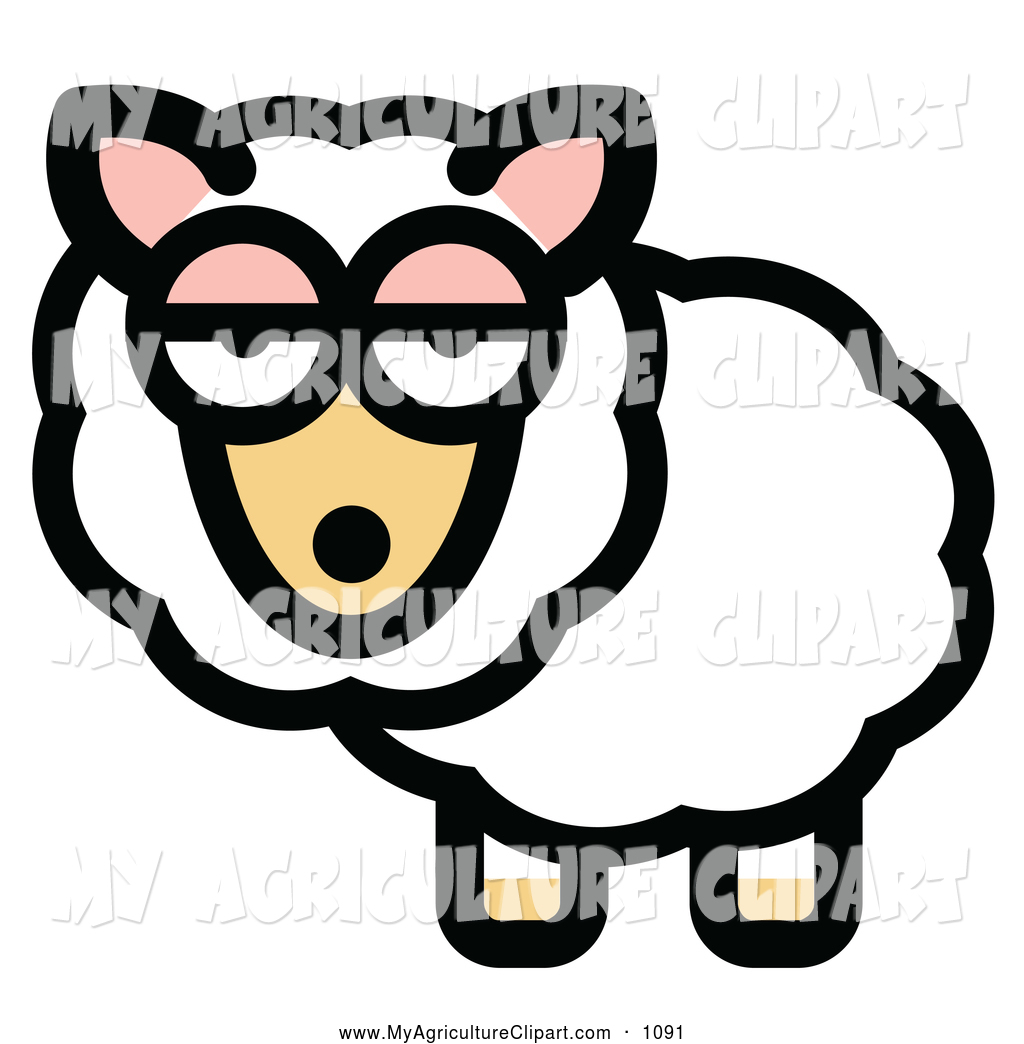 Larger Preview  Vector Agriculture Clipart Of A Sleepy Bored White