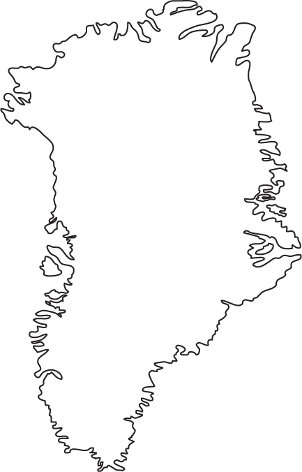 Outline Map Of Greenland Outline Map