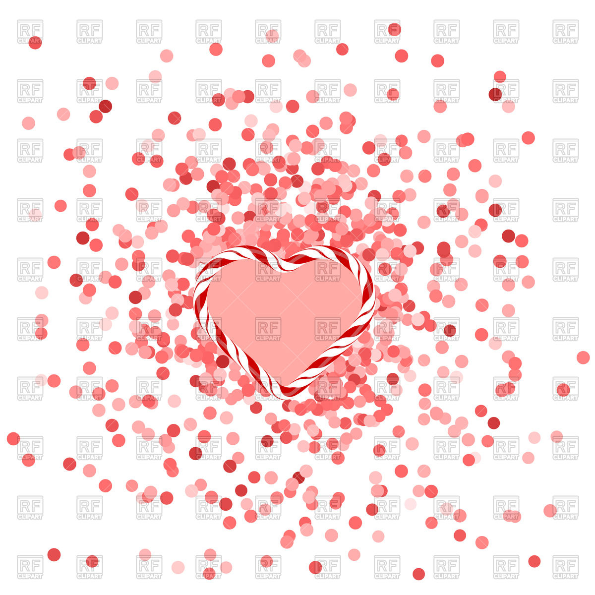 Pink Confetti And Heart Background 90904 Download Royalty Free    