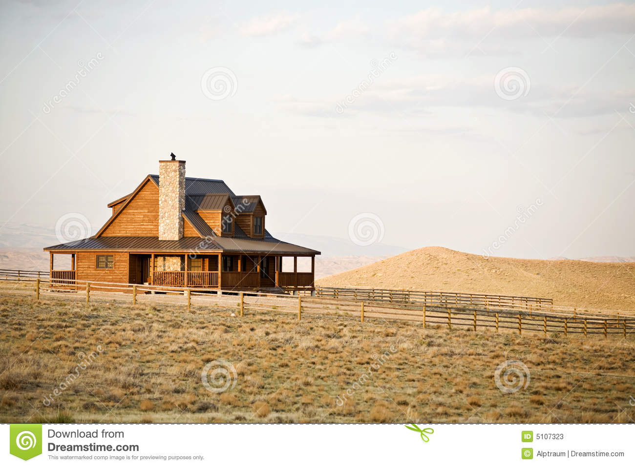 Ranch Fence Clipart Ranch House In Midwest
