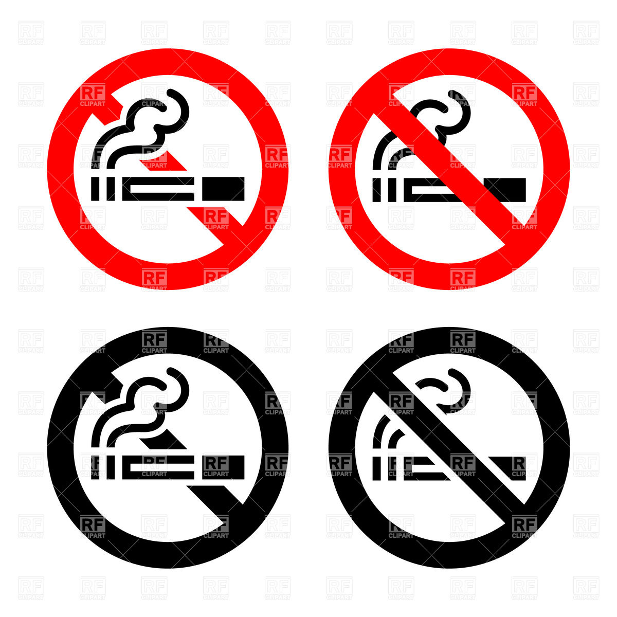 Smoking Not Allowed Sign Download Royalty Free Vector Clipart  Eps 