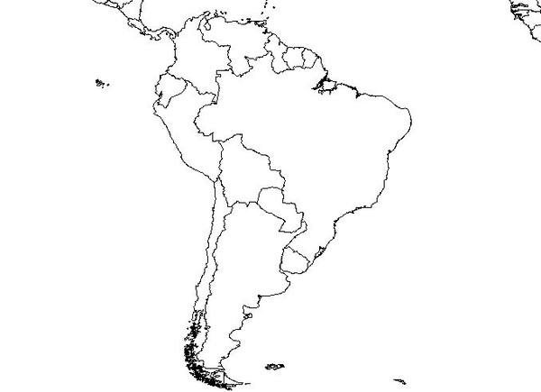 South America Blank Map   Free Images At Clker Com   Vector Clip Art    