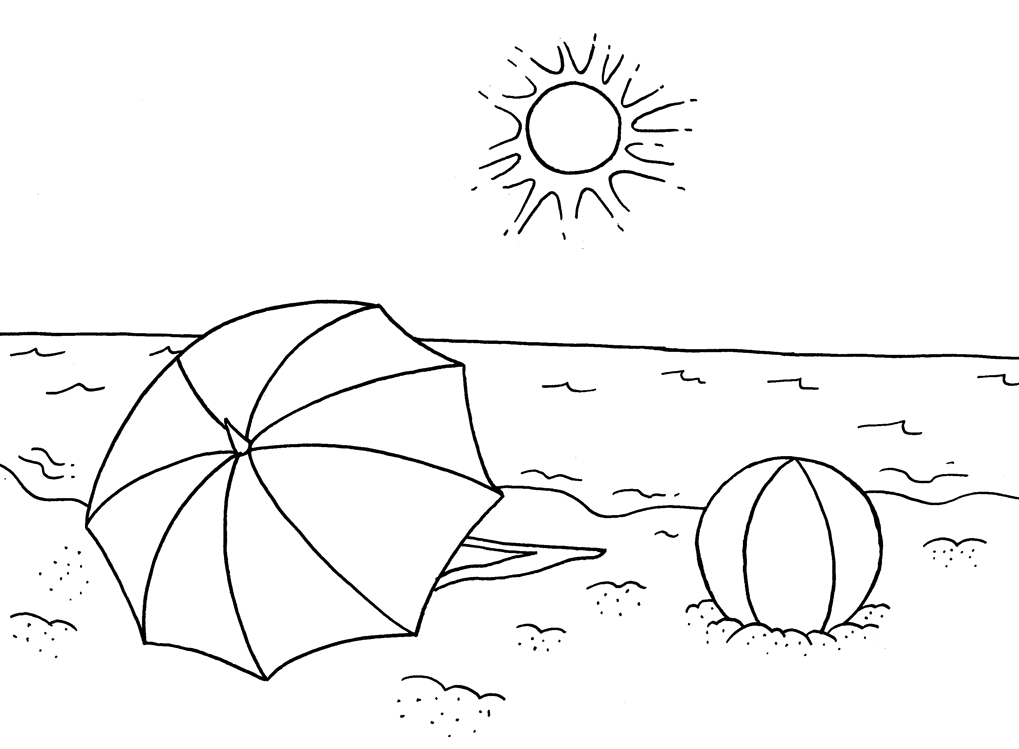 Summer1   Kids Cute Coloring Pages
