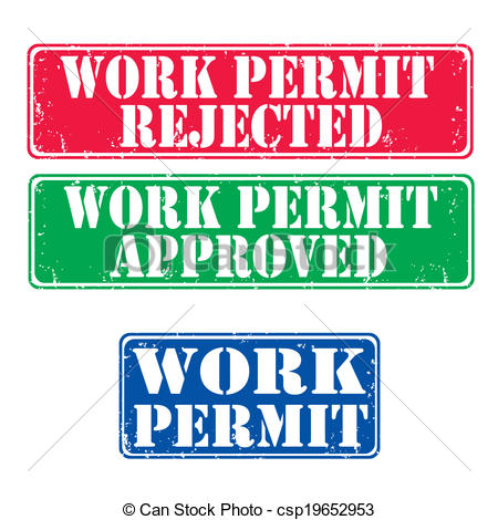 To Permit Clipart Stamps Work Permit