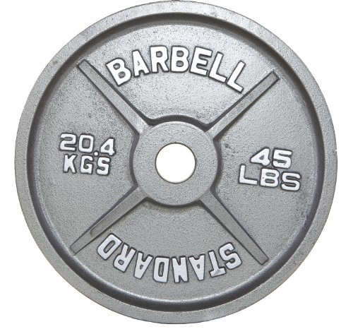 Troy Barbell Gray Olympic Weight Plate