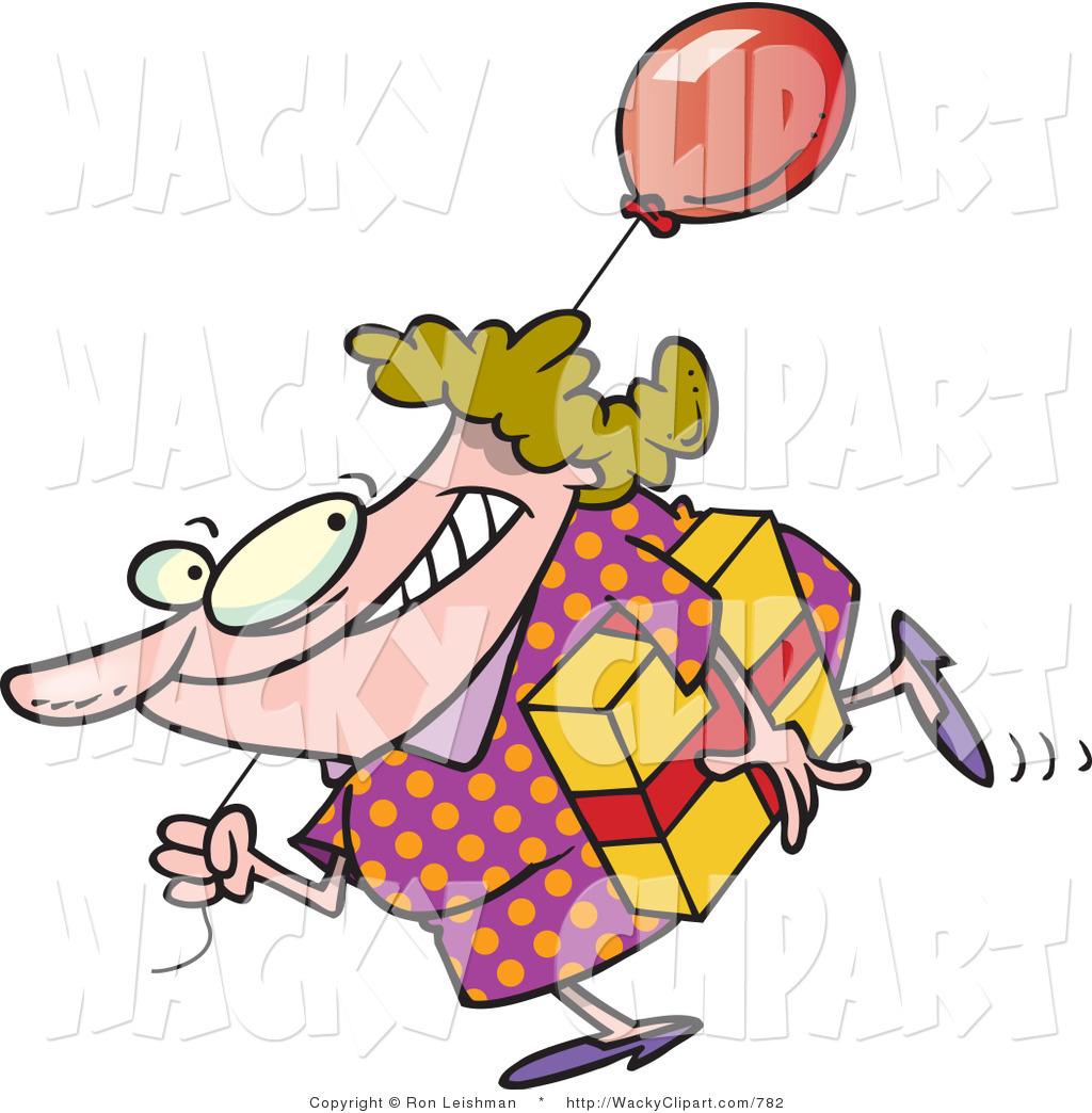 Wacky Clipart Clipart Of A Grinning Birthday