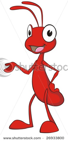 Ant Character Who Looks Very Friendly In This Vector Clipart