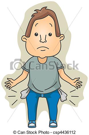 Art Of No Money   Man With Empty Pockets Csp4436112   Search Clipart