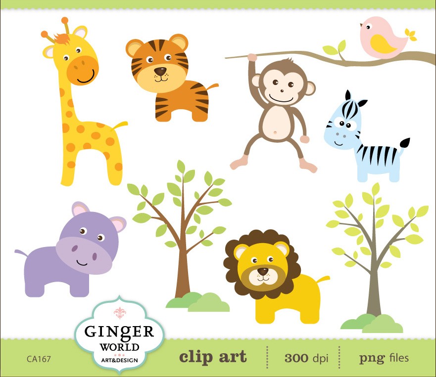 Baby Jungle Animals Cartoon Clip Art Image Search Results