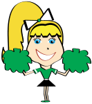 Cheer Clipart Toe Touch Cheerleader Toe Touch 3