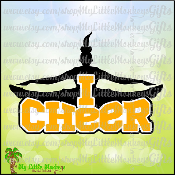 Cheer Toe Touch Designs Digital Clipart Instant Download Svg Dxf Eps
