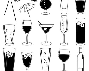 Cocktail Clipart Clip Art With Wine  Beer Champagne Martini