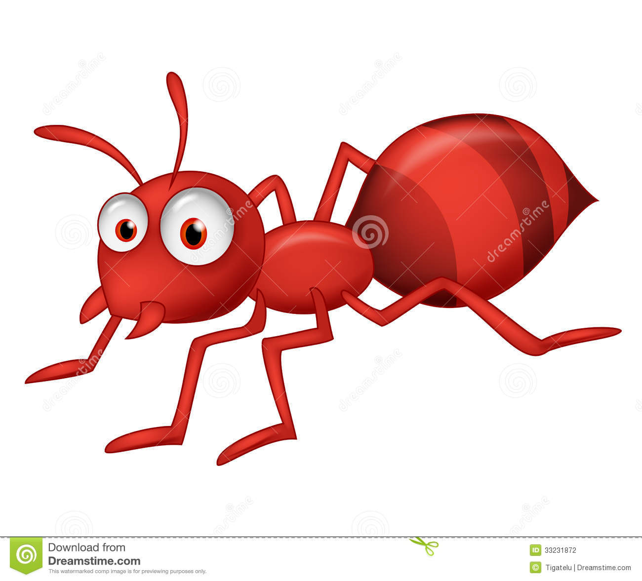 Cute Ant Cartoon Stock Photography   Image  33231872