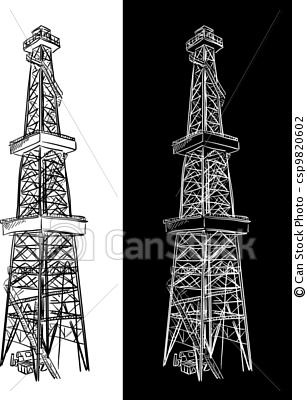     Drawings Vector Image Artwork Eps Vector Art  Drilling  Oil And Gas