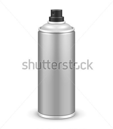 Gray Aerosol Spray Metal 3d Bottle Can  Paint Graffiti Deodorant