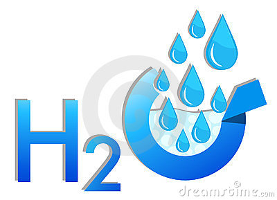H2o Water Symbol Stock Photography   Image  23813552