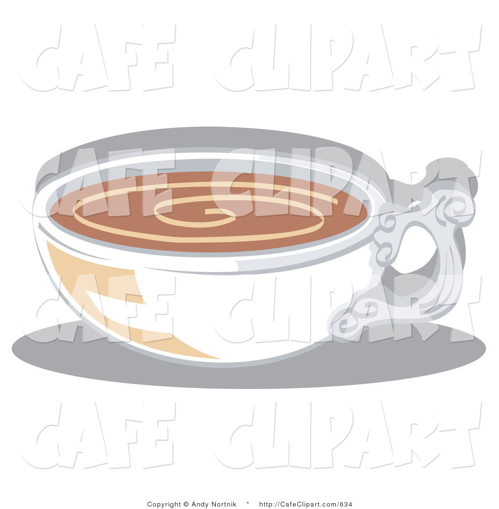 Hot Cocoa Cup Clipart Vector Clip Art Of A White Tea