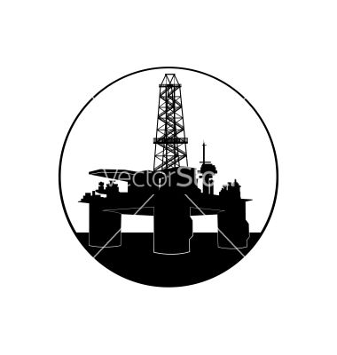 Oil Drilling Rig Vector 922665   By Guarding On Vectorstock 