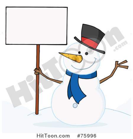 Pin Clipart Snowman Holding A Tiny Christmas Tree Royalty Free Vector    