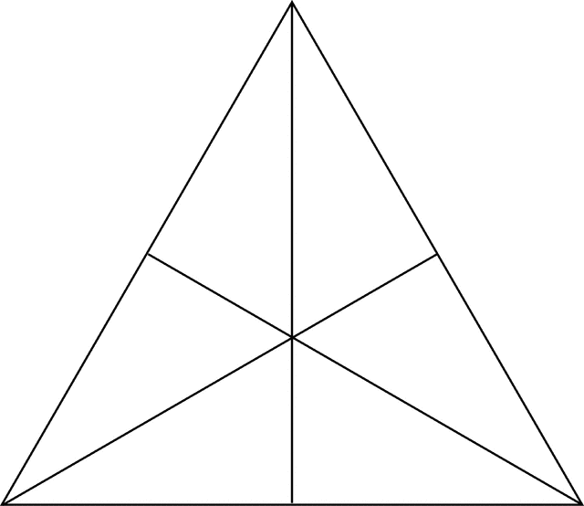 Centers Of Equilateral Triangle   Clipart Etc