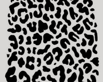 Cheetah Print Clipart Cheetah Stencil Leopard Animal