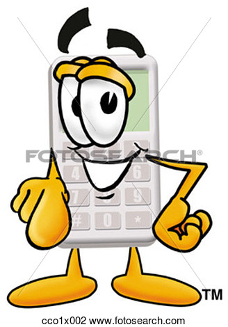 Clipart   Calculator Pointing At You  Fotosearch   Search Clip Art