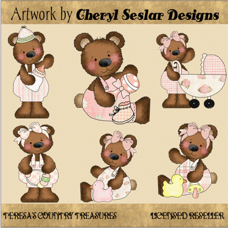 Clipart Download From Cheryl Seslar Designs Includes Cute Country Baby
