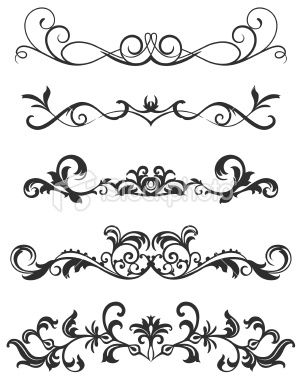 Fancy Scroll Designs Scroll Design Royalty Free