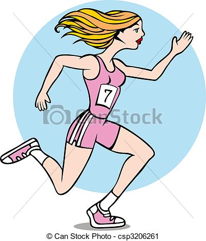 Girl Running Race Clipart Girl Running Race