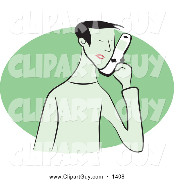 Guy Talking On A Cell Phone Guy Clip Art Prawny