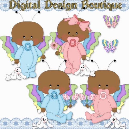 Home   Graphic Sets   Angie Wenke   Butterfly Baby Clipart 2