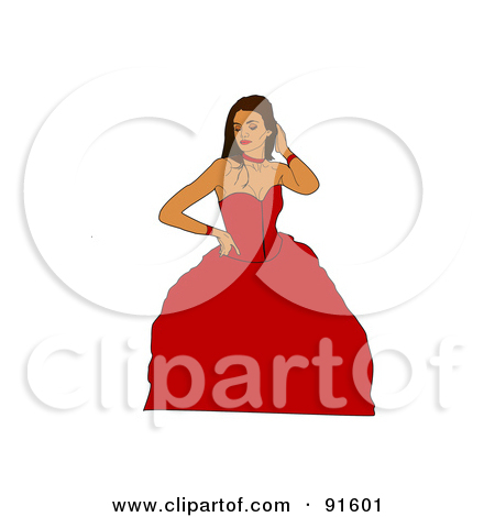 Royalty Free  Rf  Prom Dress Clipart Illustrations Vector Graphics