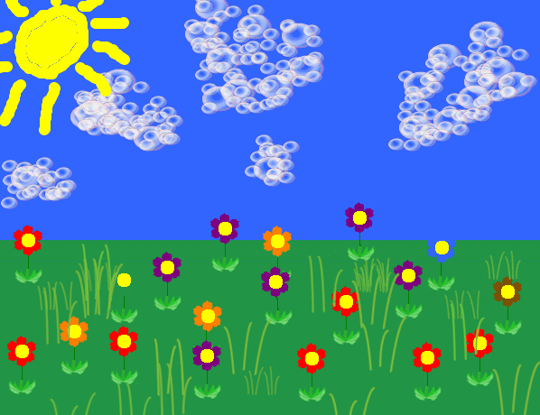 Spring Field Gif Animation