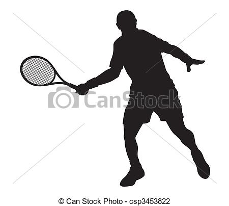 Tenis Player Csp3453822   Search Clipart Illustration Drawings And