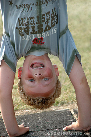 Upside Down Boy Royalty Free Stock Image   Image  6257846