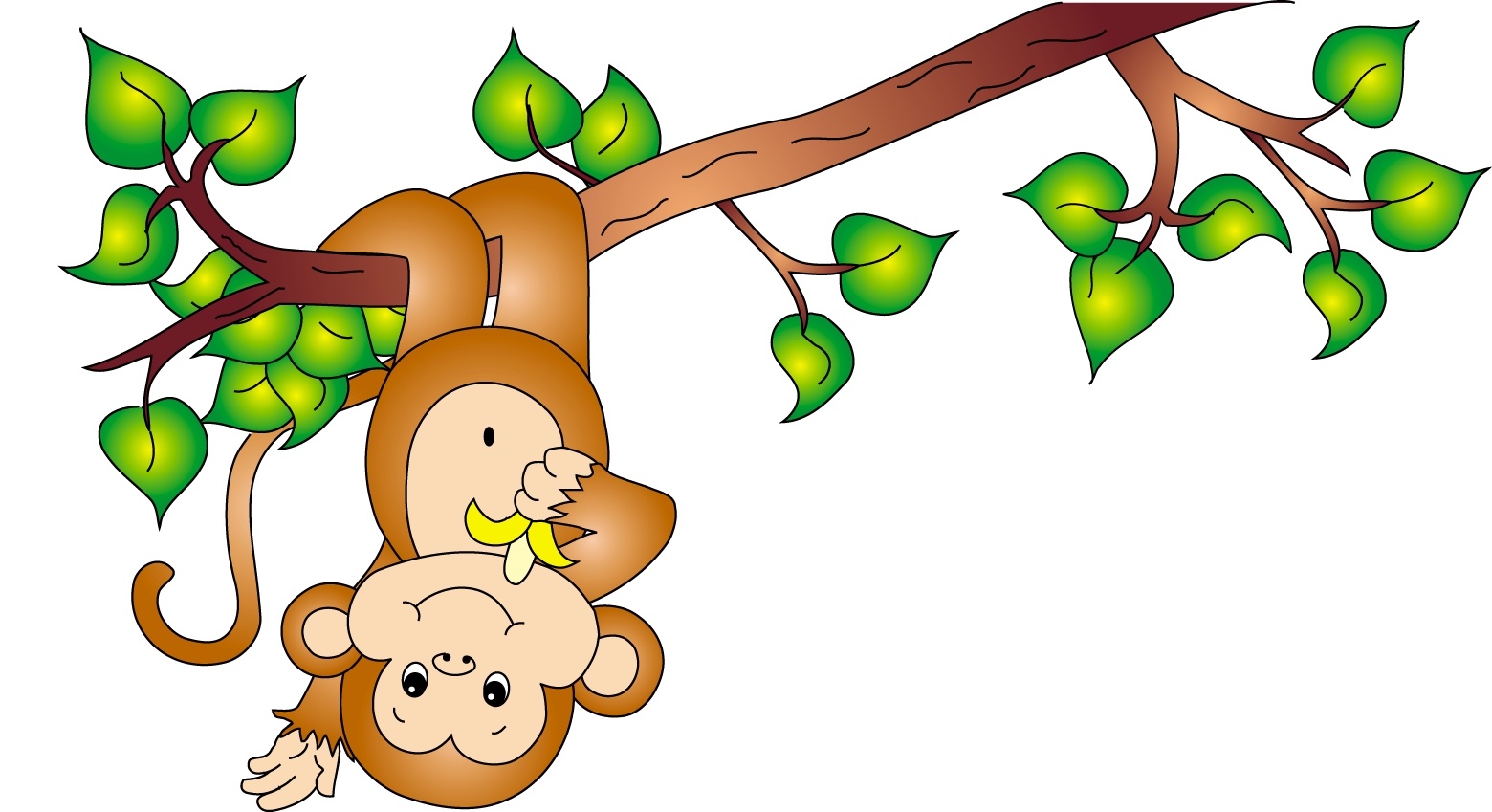 Upside Down Hanging Monkey Clipart   Clipart Panda   Free Clipart