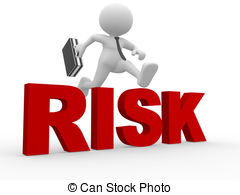 Businessman   3d People   Man Person Jumping Over Word Risk