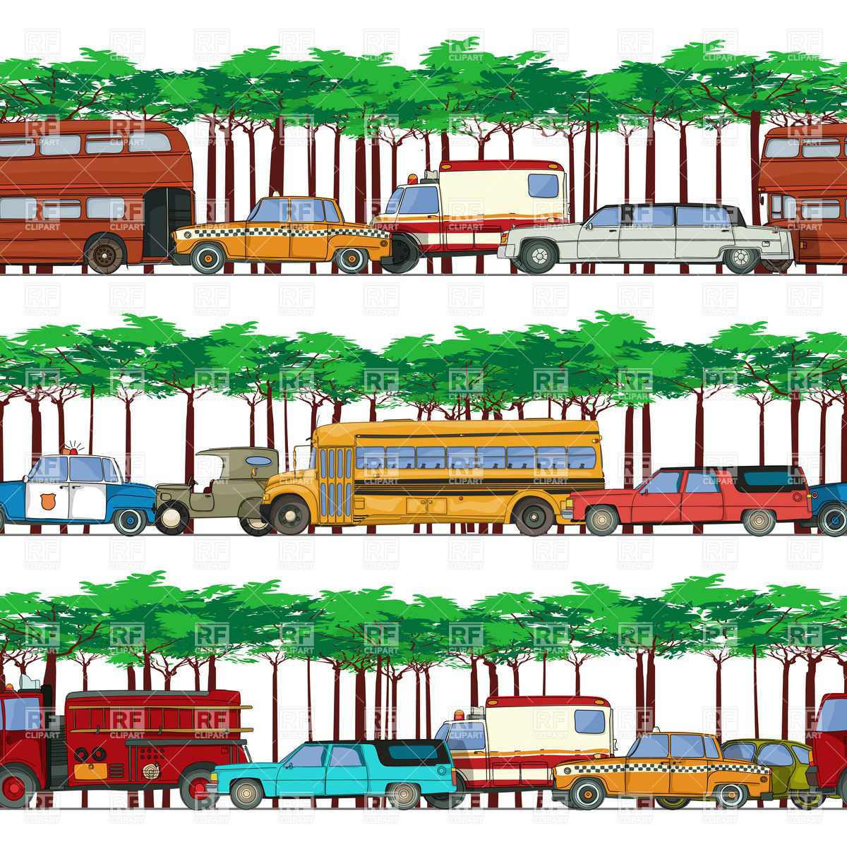     Cartoon Styled Transport Download Royalty Free Vector Clipart  Eps