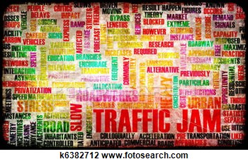 Clip Art   Traffic Jam  Fotosearch   Search Clipart Illustration