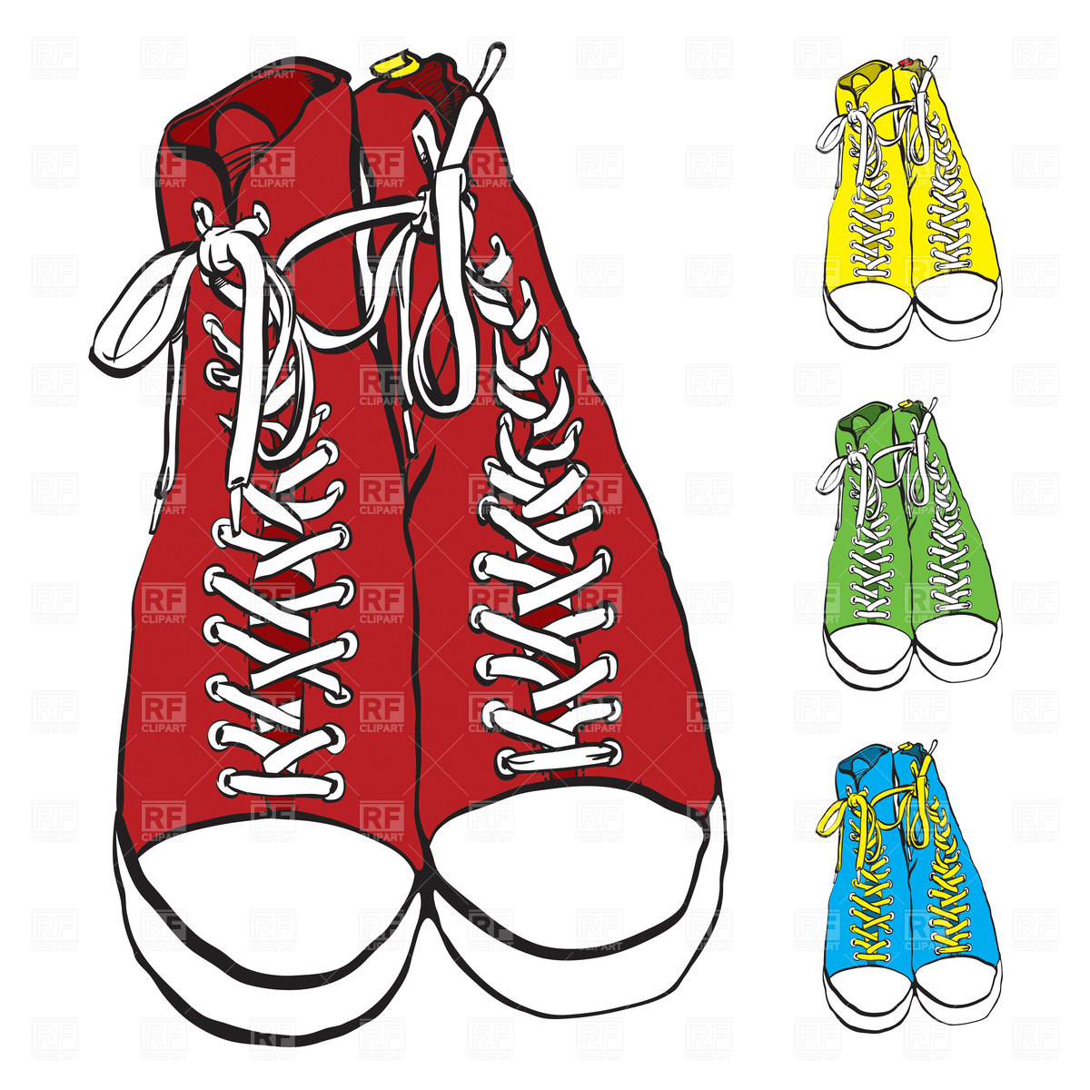 Clipart Catalog   Sport And Leisure   Sneakers Download Royalty Free