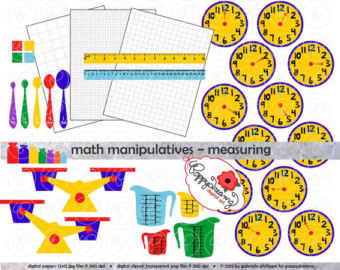 Manipulation Math Matiques M Esure Clipart Mega Set   Professeur D