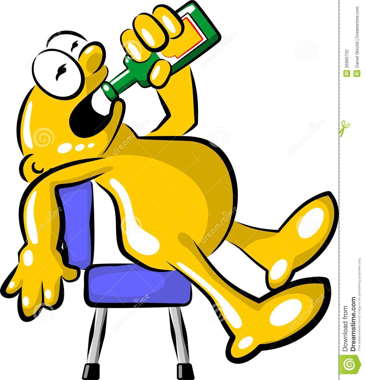 Person Drinking Alcohol Cartoon Alcoholic Drunk Stick Man Clipart