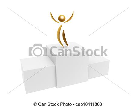 Podium Top Isolated On White Background Csp10411808   Search Clipart    