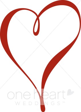 Red Heart Clip Art   Heart Clipart