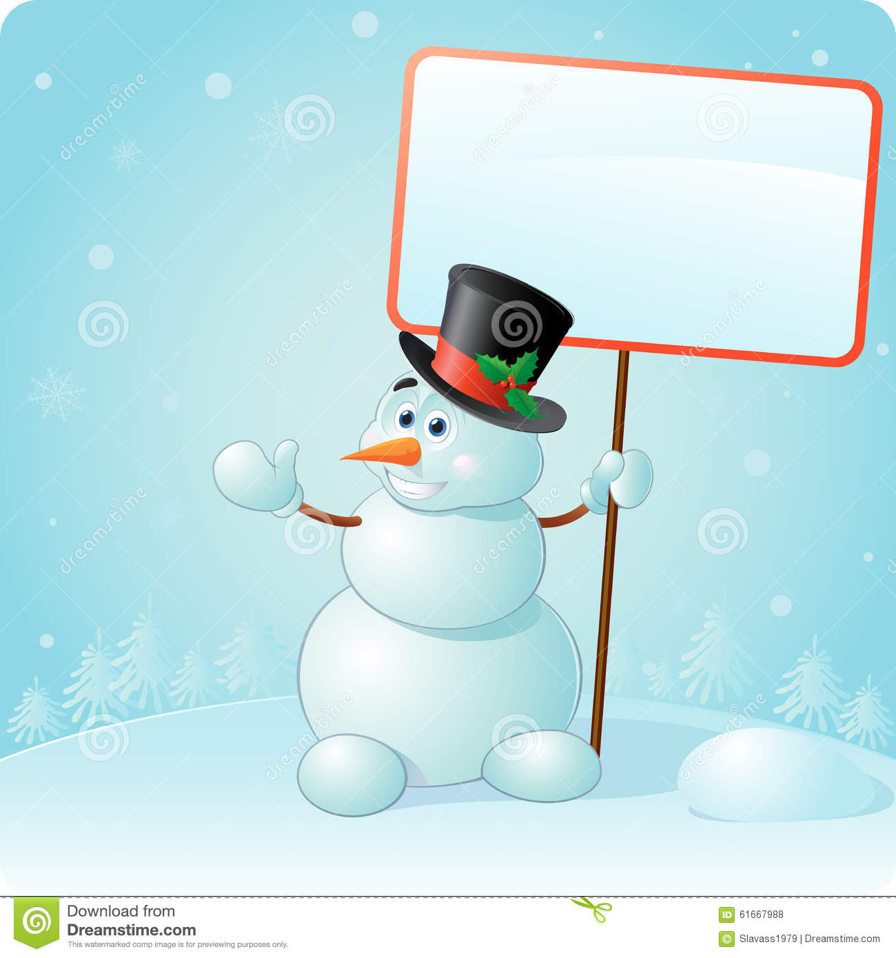 Snowman Stock Vector   Image  61667988