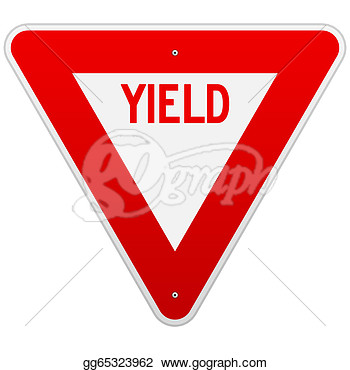 Stock Illustration   Usa Yield Sign  Clipart Illustrations Gg65323962
