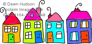 Stock Photography Clipart Images And Stock Photos Of Row Of Houses