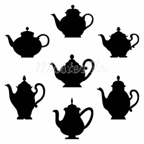 Teapot Silhouette Teapots And Cu